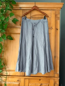 Falda Grace Elements talla 10, fabricada en 100% lino - Imagen 1 de 11