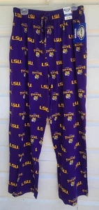LSU Tigers PURPLE Jersey Knit Sleep Lounge Pajama Logo Pants Women's Size XL - Picture 1 of 8