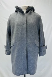 CINZIA ROCCA Beautiful Italian Fabulous Long Ladies Coat SZ L  - Picture 1 of 9