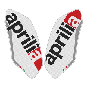 Aprilia RSV4 2010-2021 TUONO 1100 2015-2021 Almohadillas laterales para tanque de combustible calcomanía blanca - Imagen 1 de 1