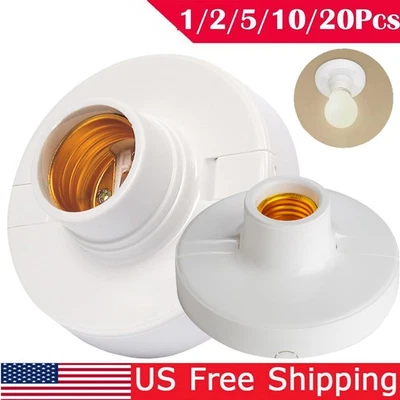 E27 Screw LED Light Lamp Bulb Base Adapter Socket Converter Fixing Adaptor 1-20x - Image 1 of 4