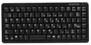 CHERRY - CHERRY G84-4100 Compact Keyboard Corded, USB / PS/2 Black - Picture 1 of 1