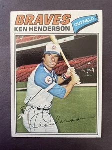 1977 Topps #242 Ken Henderson Atlanta Braves - Picture 1 of 2