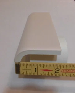 1 pc. Matte *Soft Pink* Ceramic Radius/Mudd Cap Bullnose Trim Florida Tile, New - Picture 1 of 8