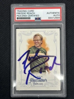 Freddie Roach 2013 Allen Ginter Hand Signed PSA Auto Authentic (694) #219 - Image 1 of 2