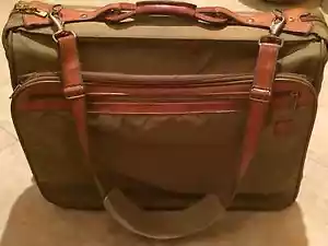 Vintage Hartmann Bi-fold Carrying Suitcase Nylon/Leather - Picture 1 of 5