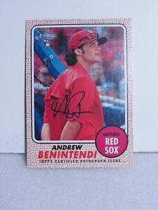  2017 Topps Heritage Real One Autographs Andrew Benintendi ROOKIE RC 