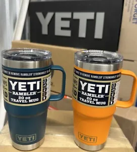 YETI RAMBLER 20oz TRAVEL MUG IN AGAVE TEAL LIMITED EDITION NEW- STRONGHOLD LID - Picture 1 of 6