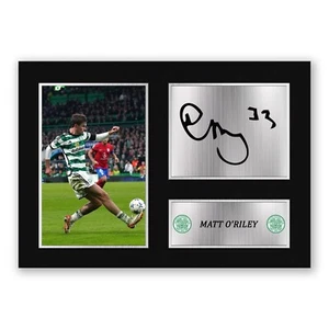 Matt O'Riley – Celtic Autographed Pre-Print Poster A5/ A4 Framed / Unframed - Picture 1 of 26