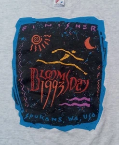t shirt vintage anni 90 Nike Swoosh Bloomsday Finisher 50/50 maratona corsa - Foto 1 di 4