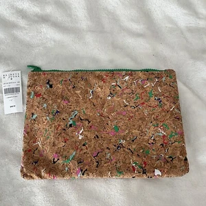 Barneys of New York Makeup Cork Paint Splash Makeup Bags or Storage Pens Pencils - Picture 1 of 6