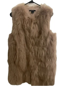 Theory Damen 100% Blaufuchs Echtfell Weste Gr. S weich beige - Bild 1 von 10