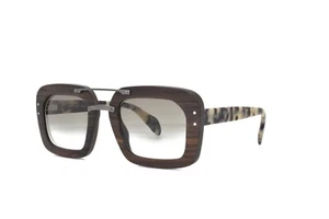 Prada SPR 30R DARK Brown Natural Wood Sunglasses 51-25-135 2N RARE - Picture 1 of 5