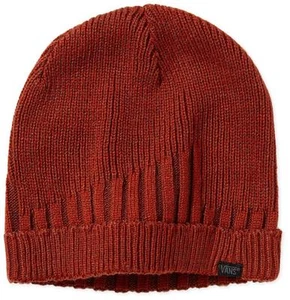 Vans Off The Wall Westeria Damen rostrot Acryl Totenkopf Beanie Mütze neu mit Etikett - Bild 1 von 1