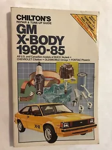 CHILTON #7049 GM X-Body 1980-85 Car Repair Manual - Foto 1 di 8