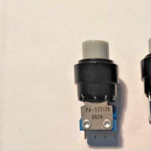 P4-522128  Pushbutton Switches Momentary, Turret Terminal  28VDC 5A GRAY  Button - Image 1 of 1