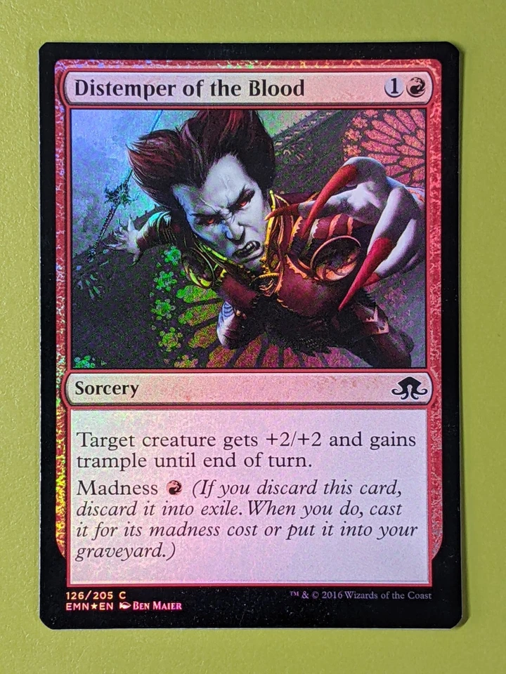 FOIL Distemper of the Blood x1 Eldritch Moon 1x MTG Magic the Gathering - Image 1 of 1