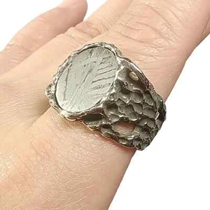 Anillo meteorito Muonionalusta, regalo aniversario regalo, anillo meteorito, Adjusta K36 - Imagen 1 de 6