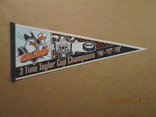 WCHL San Diego Gulls Vintage 3 Time Taylor Cup Champions 96-97-98 Pennant