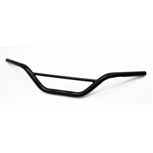 Manubrio nero opaco enduro scrambler 1"-25mm con fossette passaggio cavi custom - Imagen 1 de 4