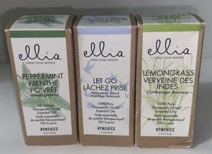 3X - HOMEDICS ELLIA VARIETY ESSENTIAL OIL 100% PURE THERAPEUATIC GRADE 0.5 FL OZ - Picture 1 of 5