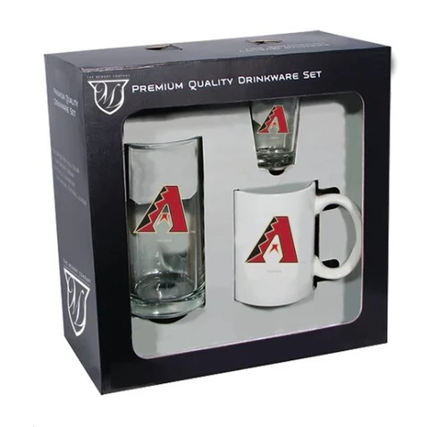 Arizona Diamondbacks MLB Gift Set Ceramic Coffee Mug Beer Stein Shot Glass Cover
