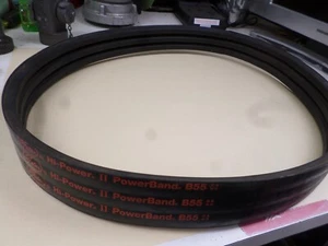 GATES 3/B55 3B55 B55 3-Ribbed Hi-Power II PowerBand V-Belt USA - Foto 1 di 7