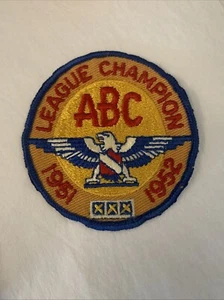 Vintage ABC American Bowling Congress League Champion Patch 1951 - 1952 - Bild 1 von 2