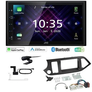 JVC Autoradio Apple CarPlay Android Auto DAB+ für KIA Picanto ab 2011 schwarz - Bild 1 von 8
