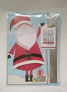 BIGLIETTO AUGURI DI NATALE 3D BABBO NATALE FATTO A MANO, 8" X 6" - Foto 1 di 2