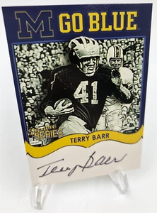 TK Legacy TERRY BARR AUTO Signed M GO BLUE MGB61 Card MICHIGAN WOLVERINES - Picture 1 of 8