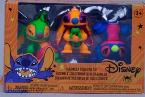 Disney Stitch Halloween Collezione Confezione 3 Figure Set 2" Colori Neon Nuovo con scatola - Foto 1 di 1