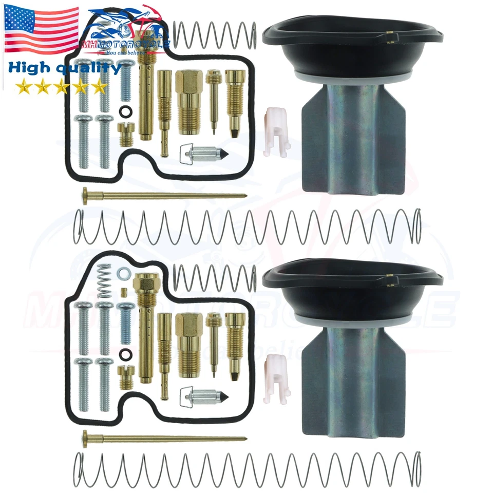 2x Carburetor Repair Rebuild Kit For Kawasaki Prairie Brute Force650 KVF650 -US - Image 1 of 4