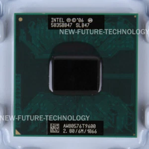 Intel Core 2 Duo Mobile T9600 2.8 GHz 1066 MHz 478-pin CPU 35W US Free Shipping - Photo 1/1