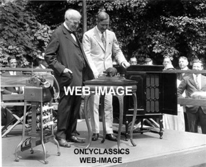 1927 THOMAS EDISON & PHONOGRAPH 50TH ANNIVERSARY 8x10 PHOTO INVENTOR AMERICANA - Picture 1 of 1