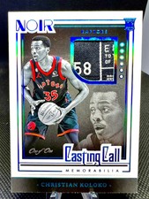 2022-23 Panini Noir Christian Koloko Casting Call Rookie Laundry Tag 1/1!🔥