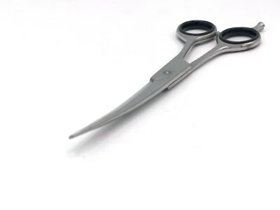Professional Pet Dog Cat Curved Grooming Scissors Razor sharp J2 Shears 7" - Image 1 of 4