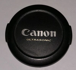 Canon Ultrasonic - Genuine E-58 58mm Snap-On Lens Cap - vgc - Picture 1 of 2