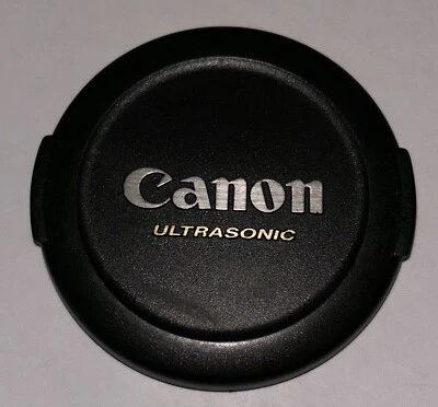 Canon Ultrasonic - Genuine E-58 58mm Snap-On Lens Cap - vgc - Image 1 of 2