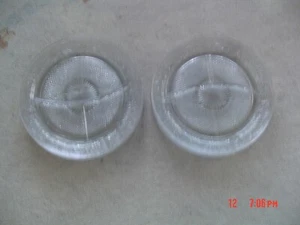 8 -Vintage Indiana Glass Daisy #620 Depression Crystal Glass Grill Plates 1933 - Picture 1 of 6