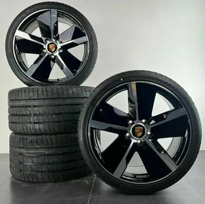 Original Porsche Taycan S 9J1 Turbo 21 Zoll Felgen Sommerreifen Sommerräder neu - Bild 1 von 7