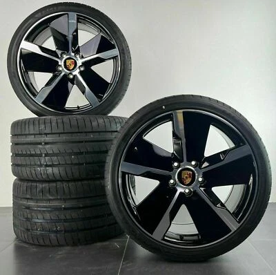 Original Porsche Taycan S 9J1 Turbo 21 Zoll Felgen Sommerreifen Sommerräder neu - Bild 1 von 4