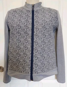 Ronner Bosco Equestrian Zip Jacke Damen XL Cowgirl Pferd meliert grau/marine - Bild 1 von 12