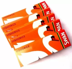 1 5 15 25 50 BOOKLETS SWAN LIQUORICE CIGARETTE ROLLING PAPERS STANDARD - Picture 1 of 1
