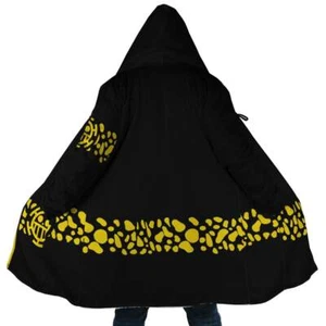Black Trafalgar D. Water Law Punk Hazard Dream Cloak Anime Dream Cloak Coat - Picture 1 of 4