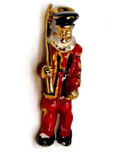 British Beefeater Charm Pendant Fob 9ct Carat Solid Gold Royal Tower of London
