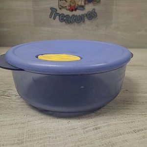 Contenedor de almacenamiento de alimentos Tupperware 4521A-2 2,5 tazas azul en muy buena condición usado - Imagen 1 de 6
