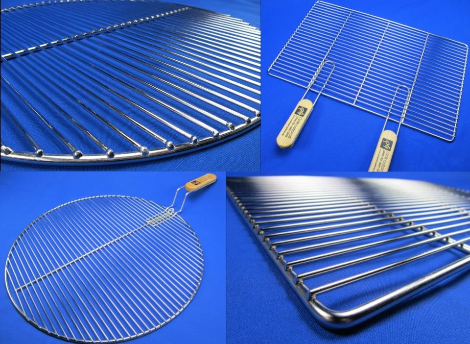 GRILLROSTPROFI Grillrost Edelstahl Rost rechteckig und rund Grill Rost Groessenauswahl