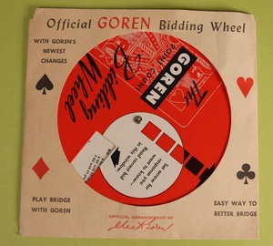 Goren Bidding Wheel anni 50 vintage ottime condizioni ponte punti conteggio punte - Foto 1 di 4