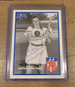 WILMA BRIGGS SIGNED 1995 FRITSCH AAGPBL BASEBALL CARD #31 ORIGINAL AUTOGRAPH AUTO - Bild 1 von 2